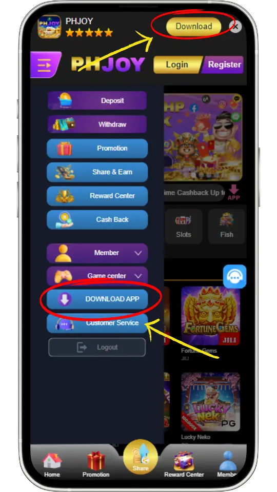 phjoy app download